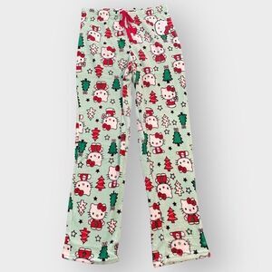 Hello Kitty “Christmas Trees” Fuzzy Soft Touch Pajama Pants Womens size X-Large